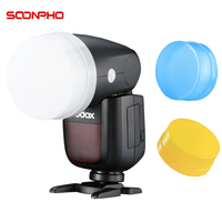 Soonpho Flash Diffuser Cover For Godox V1 V1-C V1-N V1-S V1-F V1-O V1-P Speedlite Flash White Blue Yellow Diffuser Soft Box Case