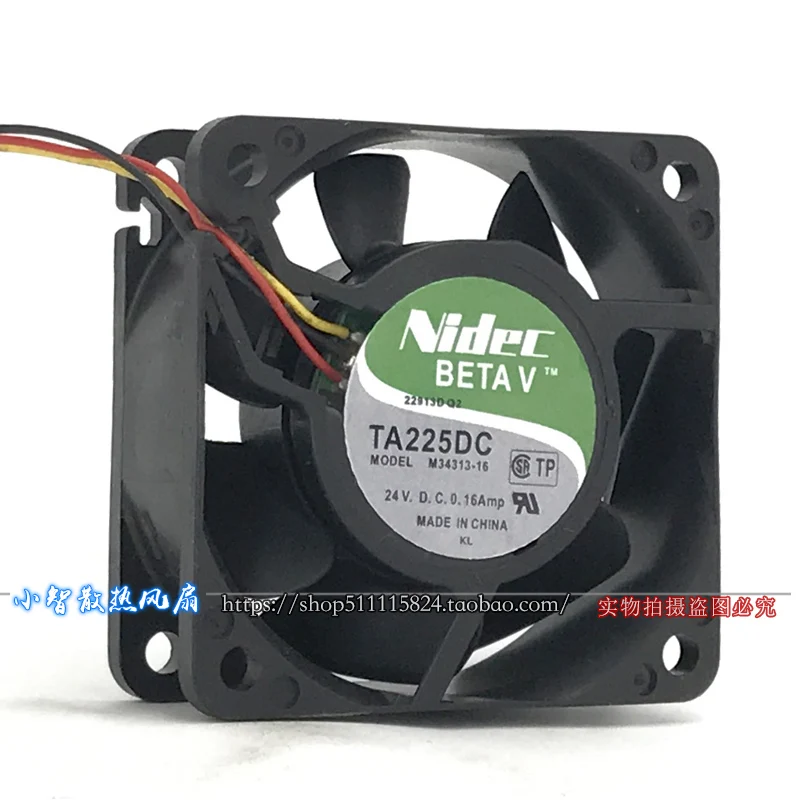 ORYGINALNY M34313-16 TA225DC 24V 0.16A 6025 60*60*25mm NOWY WENTYLATOR CHŁODZĄCY RADIATOR