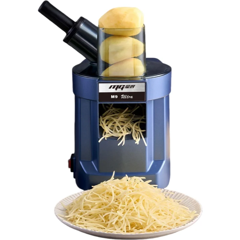 KOTUMY Electric Inclined Vegetable Slicer Shredder Dicer, 220V/110V Dual‑Voltage Commercial Household Canteen Cutting Machine