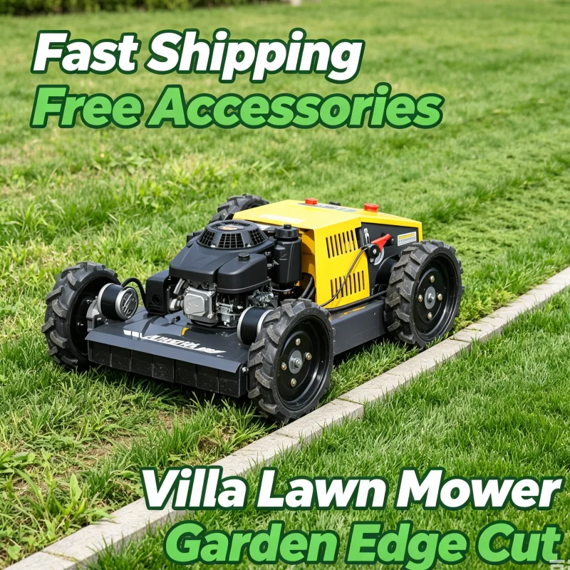 Customized Fast Delivery Professional Wheeled Remote Control Lawn Mower 500Mm Cutting Width For Yard Trimming