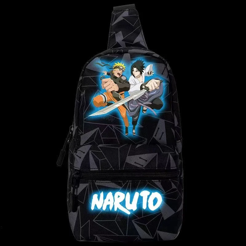 Naruto Student Chest Bag, Mochilas para Crianças, Organizador de Fitness, Compras Porta-moedas, Anime Merchandise, Presentes de Natal