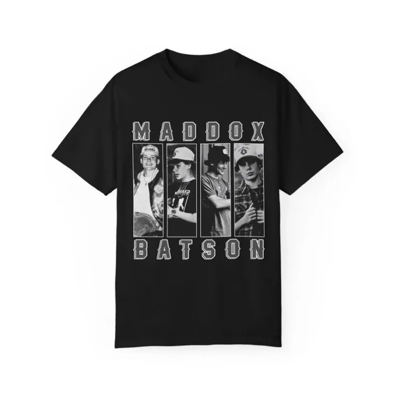 Maddox Batson Merch 2026 Unisex T-shirt Men Short Sleeve Tops fashion Tee Clothes Causal Y2K Tops