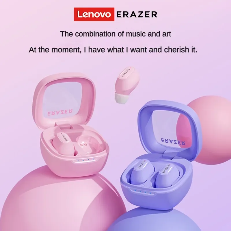 Lenovo ERAZER XT62Pro fone de ouvido bluetooth 5.3 fones de ouvido sem fio baixa latência mini fone de ouvido esportivo de alta fidelidade com microfone hd