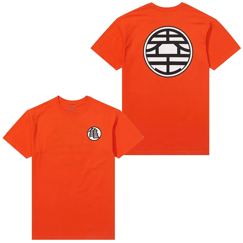 

New Summer Japanese Classic Dragon Ball Cartoon Anime Oversized High-Street Vintage Loose Fit Short-Sleeve T-Shirt