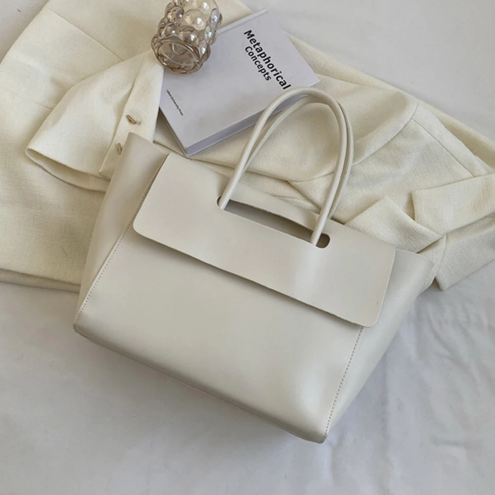 

Женская винтажная сумка через плечо, вместительная, из искусственной кожи, стильная квадратная сумка, однотонная, модная сумка-тоут, шикарная сумка-тоут