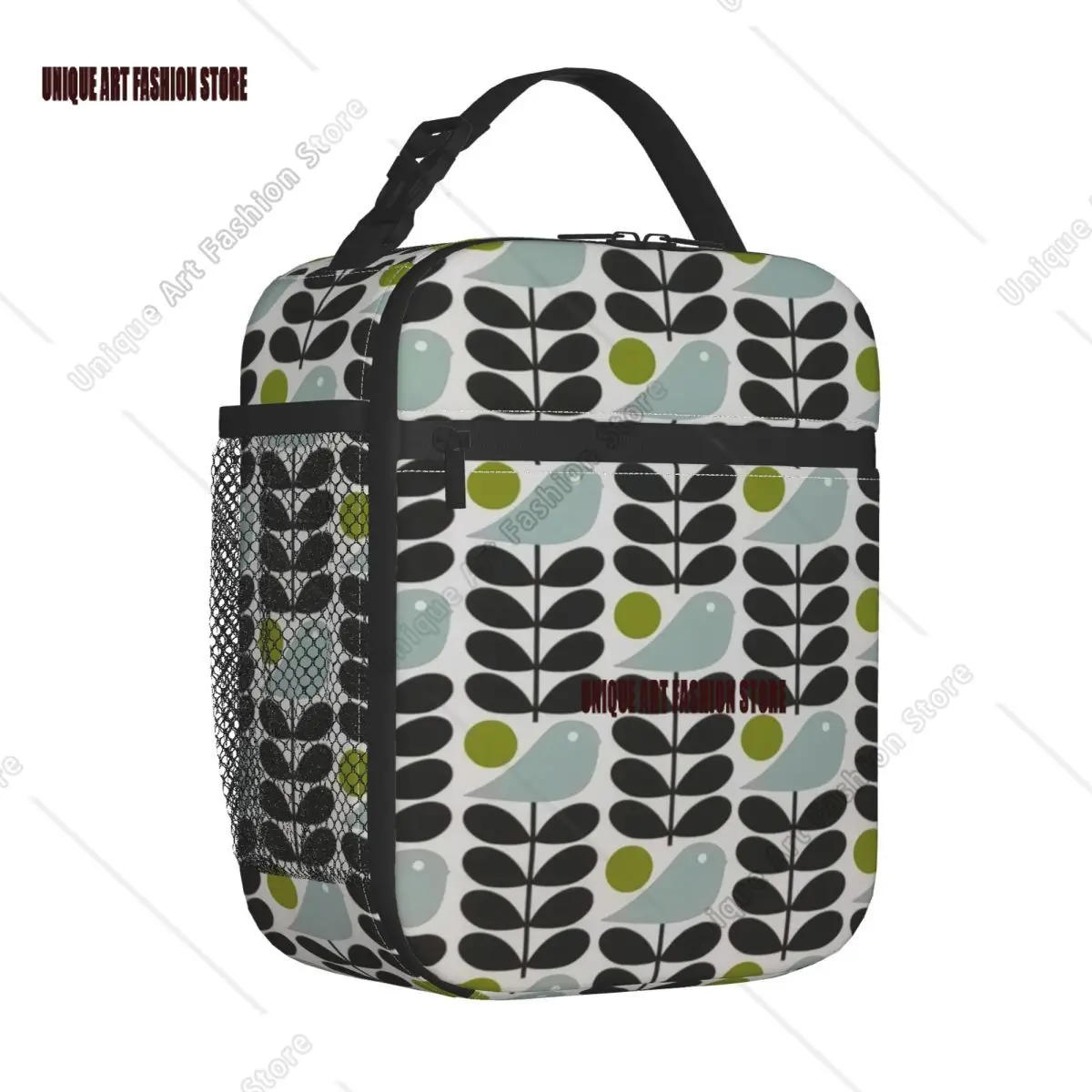 Orla Kiely Scandinavian Multi-Stemmed Birds Flower Insulated Lunch Bag Waterproof Thermal Cooler Bento Box Office Work School