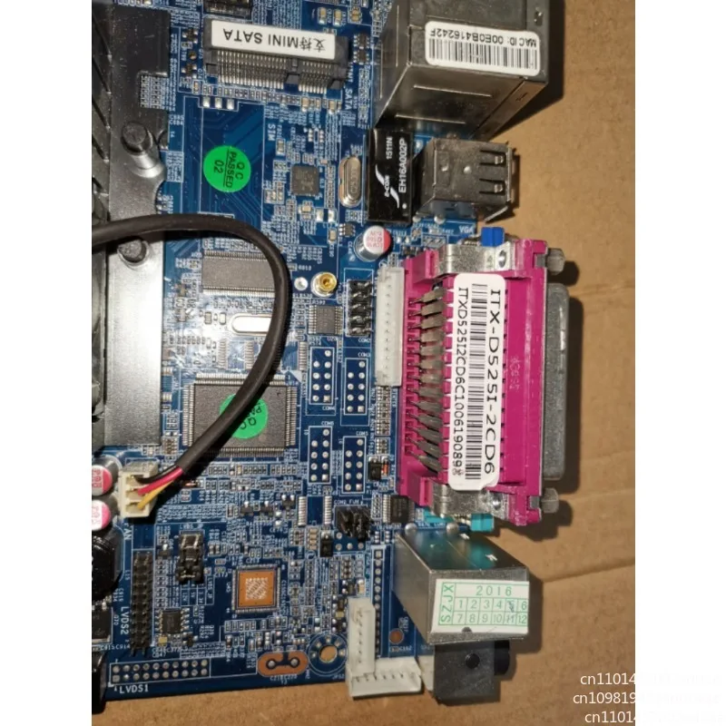 ITX-D525I-2CD6 DDR3 DDR2 cash register main board 17 * 17 D525 four threads 12V4 pins