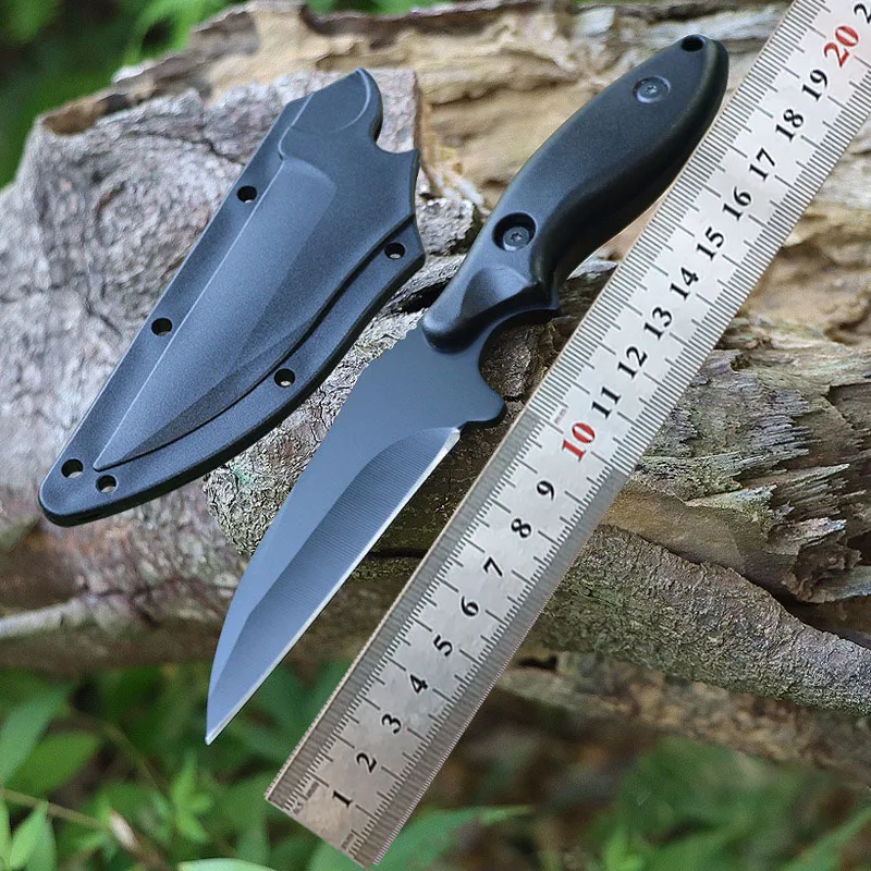 

3CR13 Stainless Steel Sharp Fixed Blade Knife PP Handle Outdoor Camping Survival Hunting Tool Straight Knifes With Scabbard