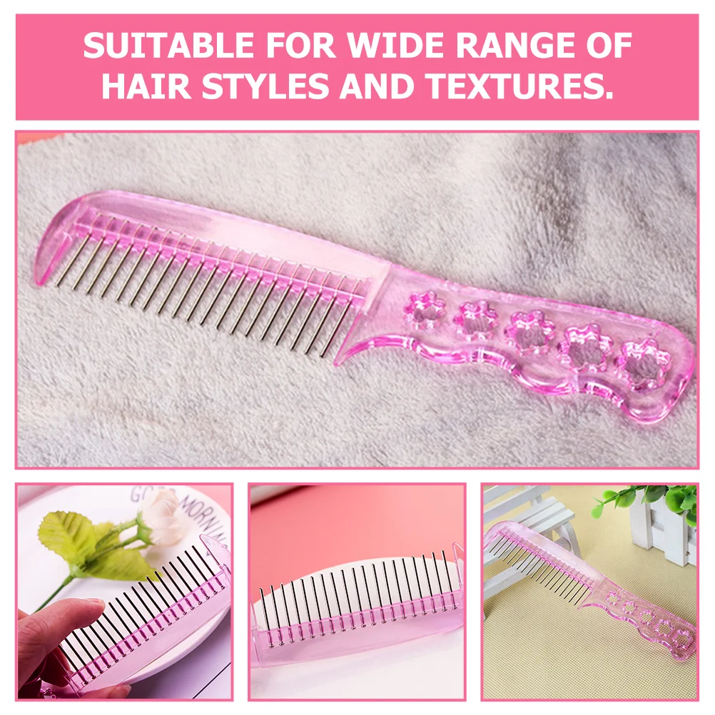 3 Pcs Comb Brush Hair Extension Hairbrush for Synthetic Wigs Wire Women