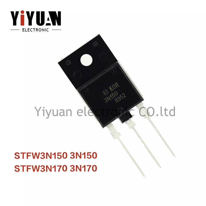 10PCS NEW STFW3N150 3N150 STFW3N170 3N170 TO-3PF MOS Field-effect transistor