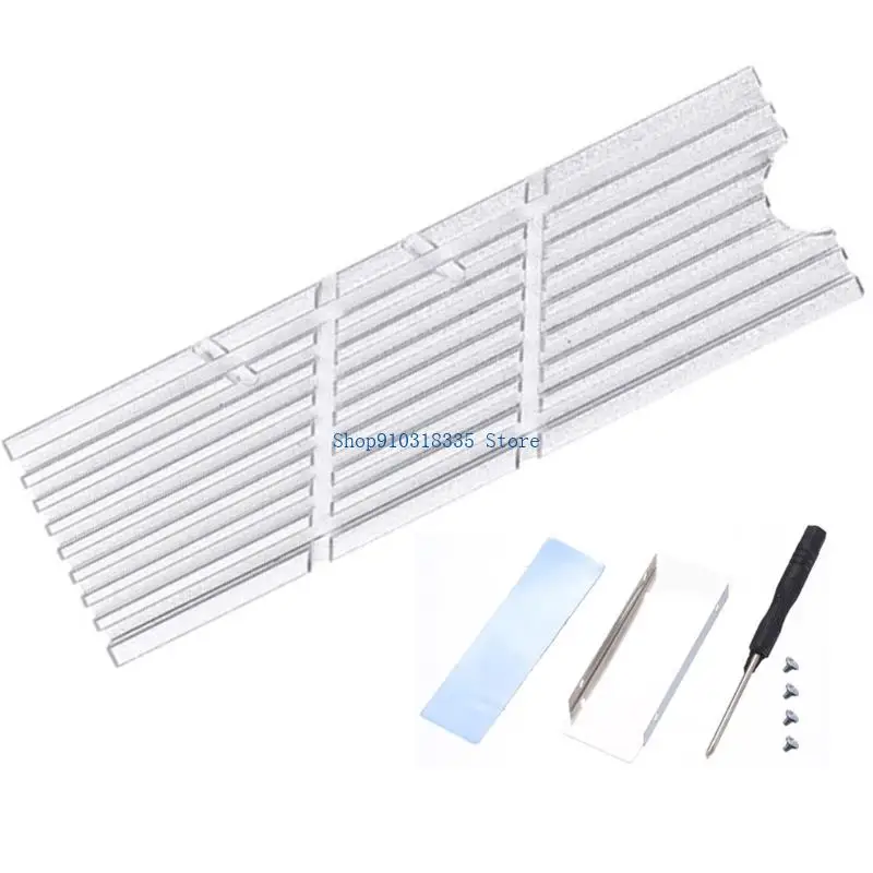 Quiet Passive Cooling Heatsink for M.2 NVMe SSD 2280 Size for SSD Expansion
