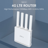 PLERY WiFi6 300Mbps 4G LTE CAT4 Outdoor Router Insert a Sim 2.4Ghz Wifi signal Router Wireless Extender amplifier plug and play