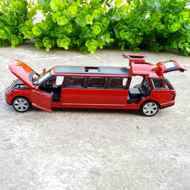 Verlengd 1:32 Diecast Automodel Speelgoed Stretch Limousine Met Terugtrekgeluid Voor Kinderen Speelgoed