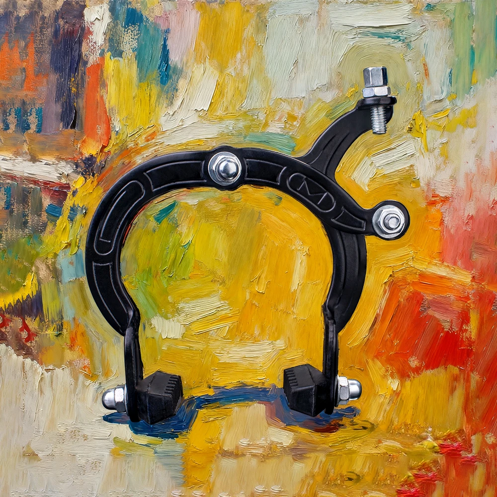 Funsea Bike Accessories Caliper Brake Steel Bicycle Parts Basic Model with Removeable Rubber Pads Maximum Tyre Size 2.4" Tyre