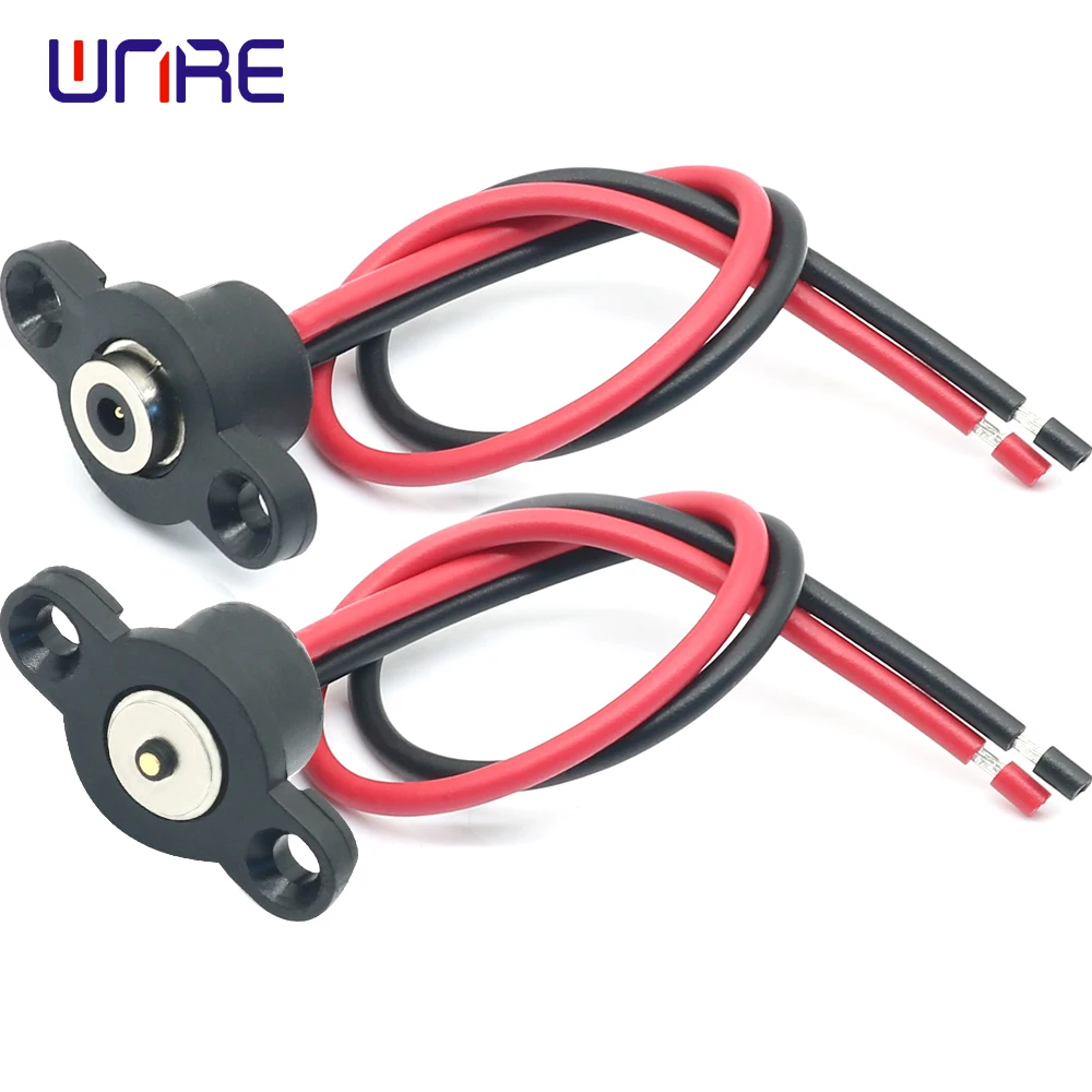 

Circle Magnetic Connector with Ears Male and Female One Set Magnetic Plug with Wire Contact Point Adsorption Waterproof