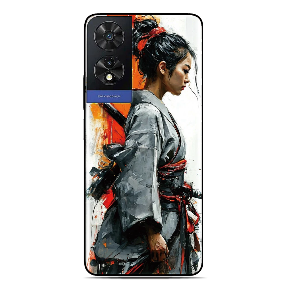 Ninja Girl Back Cover For UMIDIGI G9 G9A G9C G9T Note 90 90C 90A G5 G6 G3 Power 5 5s 7 7s F1 A9 A11 A13 Pro Max Phone Case