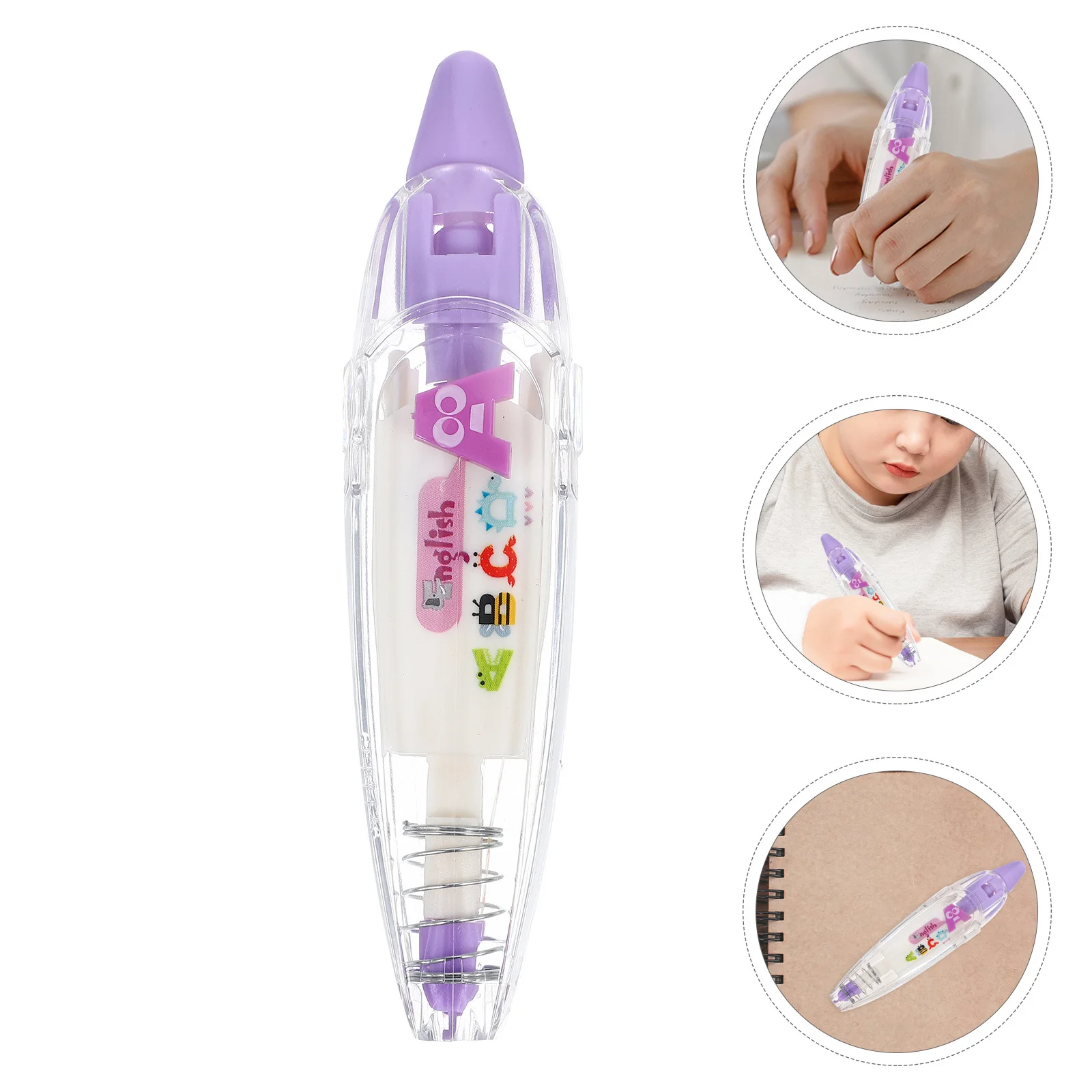 

Purple DIY Decorative Correction Tape for Scrapbooking Diary Letter School Office Use Practical Decorative Tape