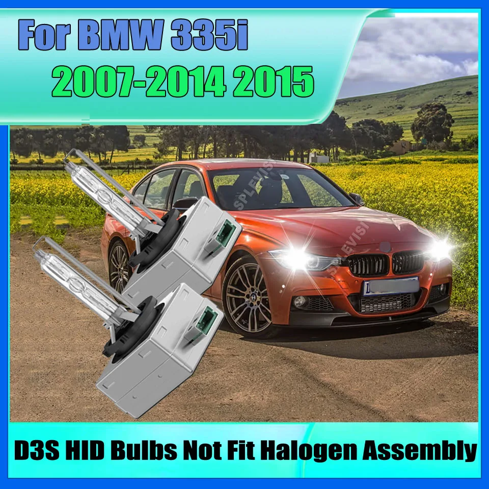 

2PCS D3S 35W Xenon Car Headlight Replacement Bulb 6000K HID Headlamp 12v For BMW 335i 2007 2008 2009 2010 2011 2012 2013-2015
