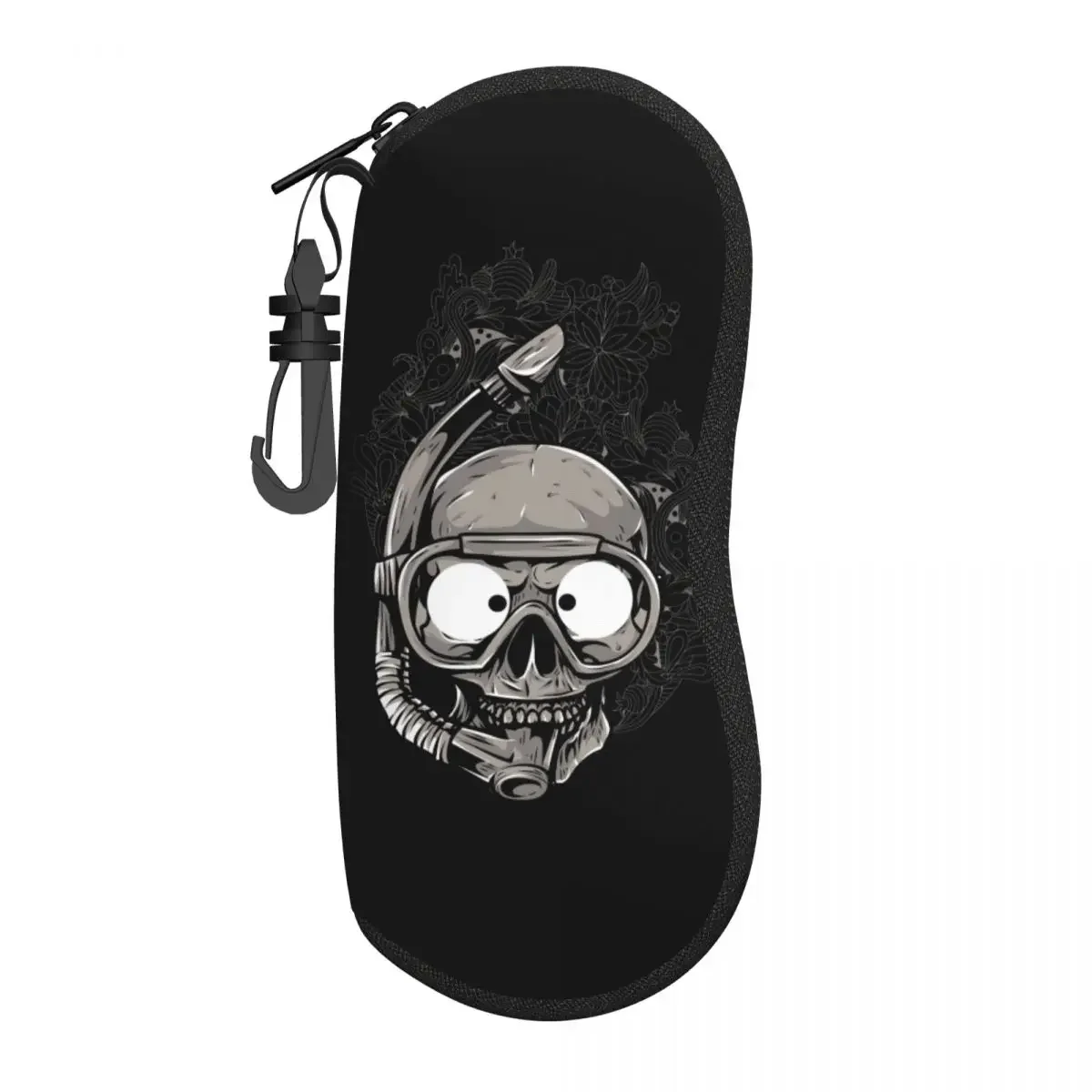 

Custom Scuba Skull Dive Diver Shell Eyeglasses Case Soft Neoprene Fashion Glasses Case Portable Protective Eyewear Storage Bag