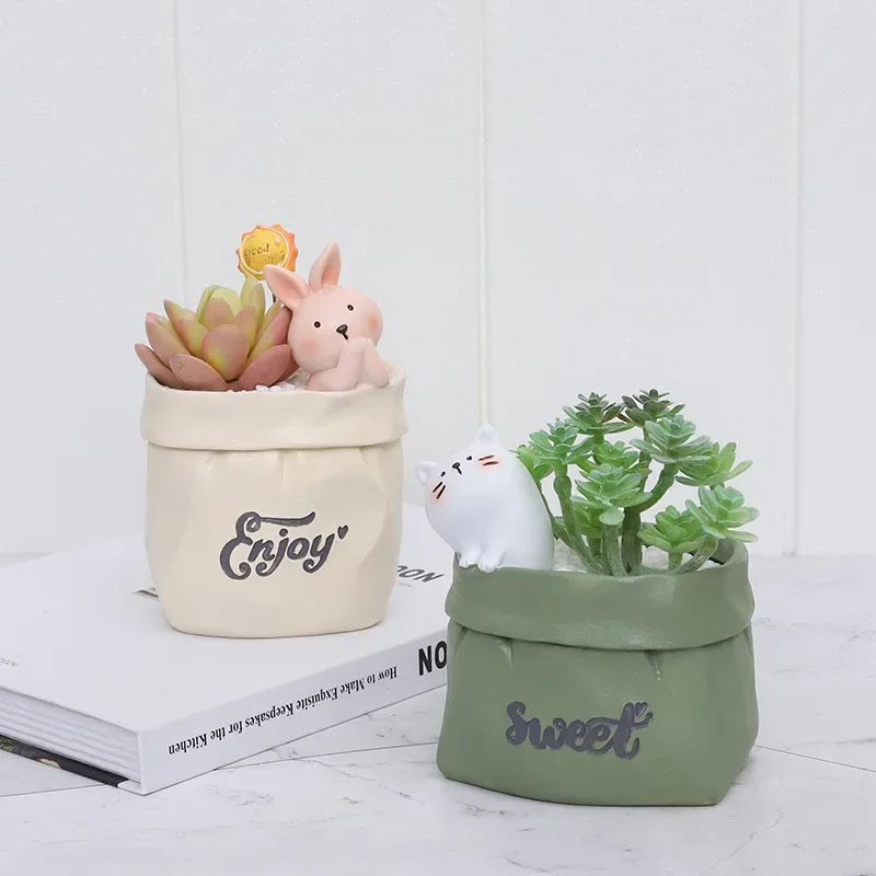 Imagem -04 - Kawaii Multifunções Pen Holder Artesanato Animal Canetas Stand Lápis Titulares para Mesa Grande Acessórios de Escritório Artigos de Papelaria