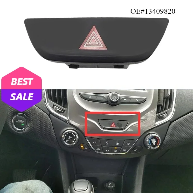 13409820 Car Hazard Emergency Light Flasher Switch Button For Chevrolet Cruze 2015