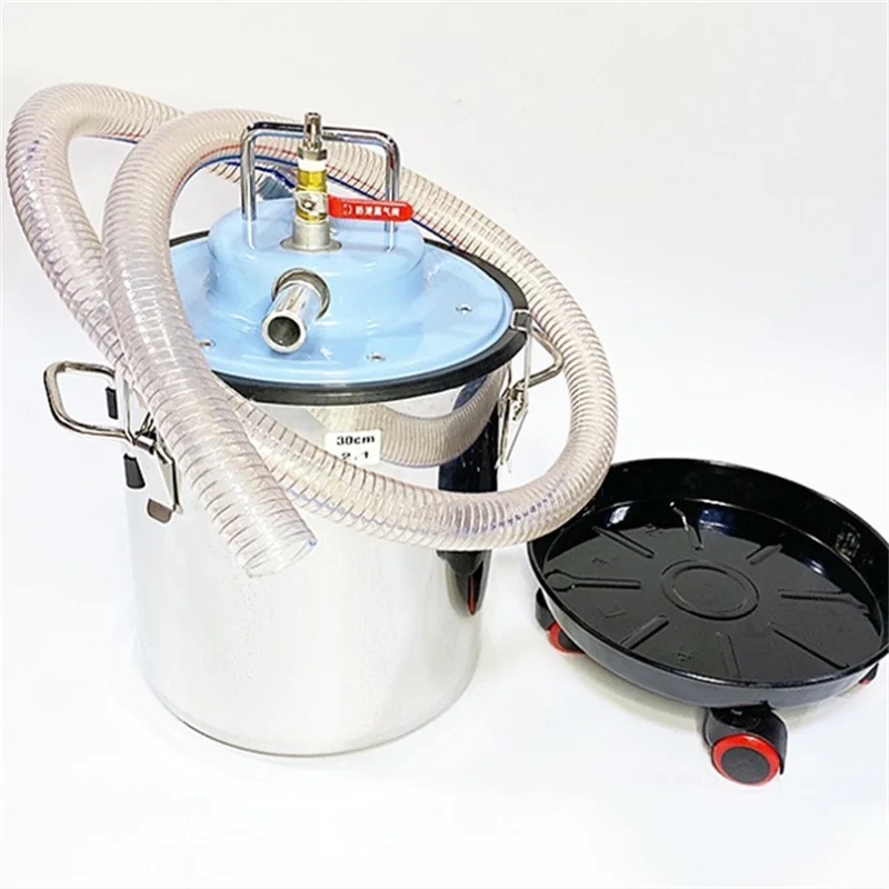 20L Stainless Steel Pneumatic Industrial Vacuum Cleaner Wet And Dry Can Absorb Oil Water Iron Filings And Dust