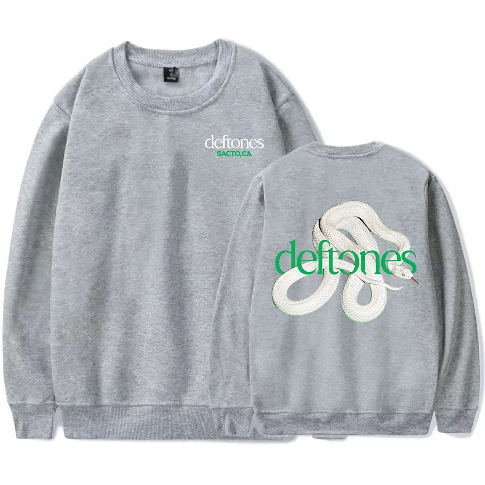 Private Music Tracklist Long Sleeve Sweatshirt Deftones Rock Band Print Long Sleeve Crew Neck Casual Loose Fall Men's Top