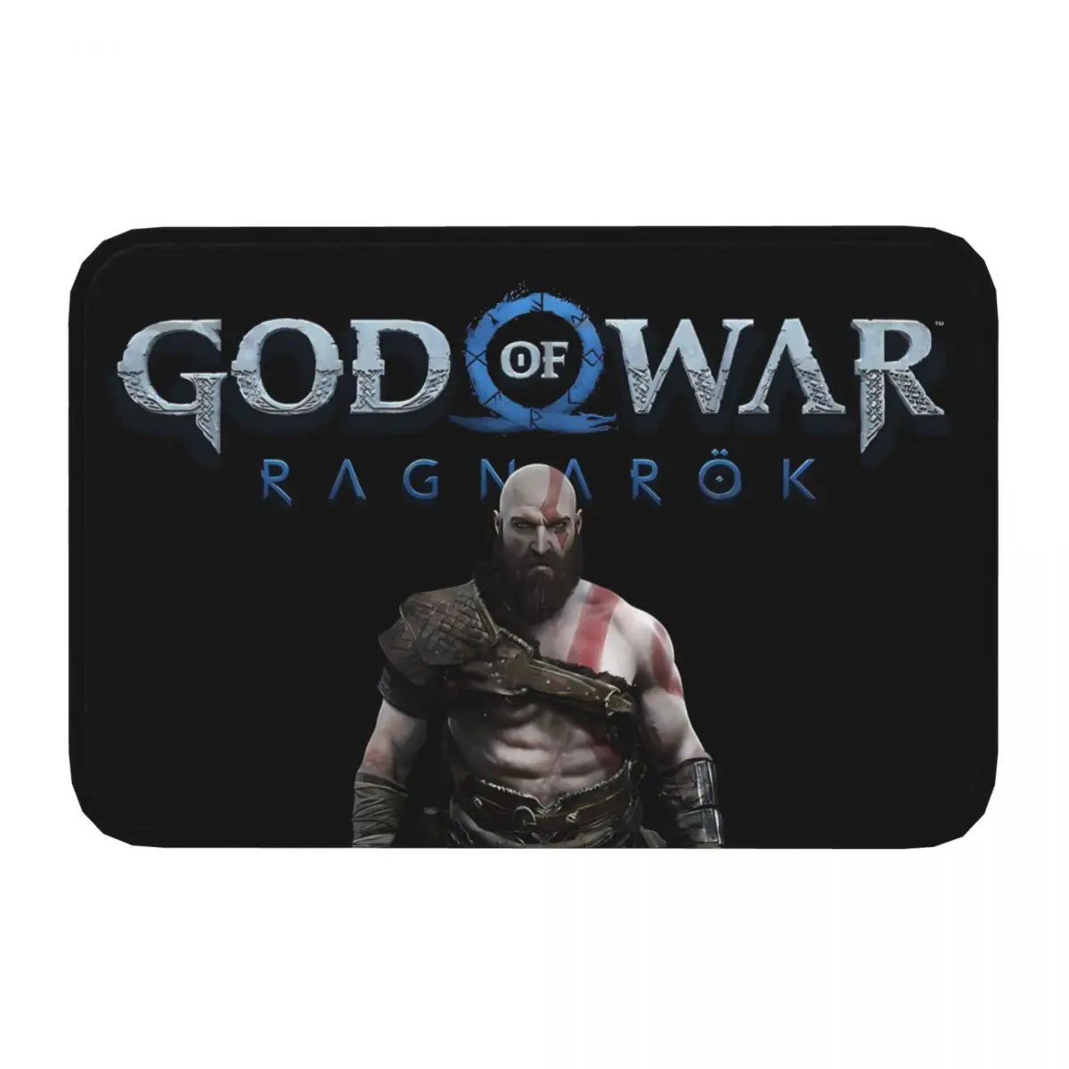 God Of War Ragnarok Game Non-slip Doormat Kratos God Of War Ragnarok Bath Bedroom Mat Prayer Carpet Flannel Modern Decor