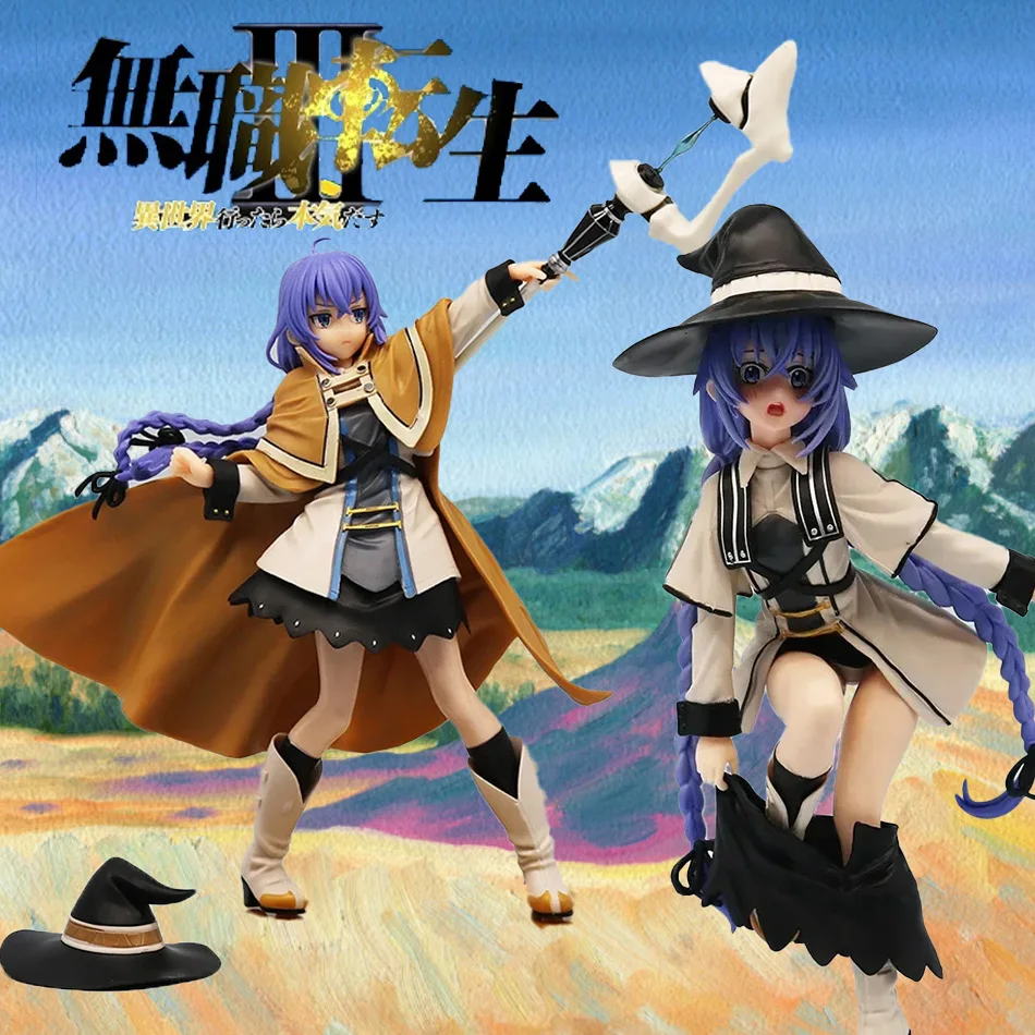 액션 피규어 Mushoku Magician Roxy Migurdia Tensei: Jobless Reincarnation 성인 PVC 애니메이션 피규어 Collectible Model Doll Gift