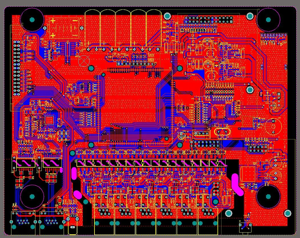 FR-4 PCBs customized one-stop service printed circuit board FR4 1-12layer BGA Blind buried holes Min hold solder diameter 0.1mm.