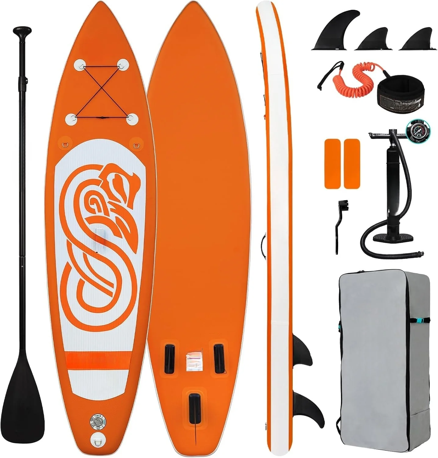 

New Arrival Wholesale Orange Unisex Non Slip Deck Surfboard Stand Outdoor Fishing Yoga Board Stand-up Paddleboards