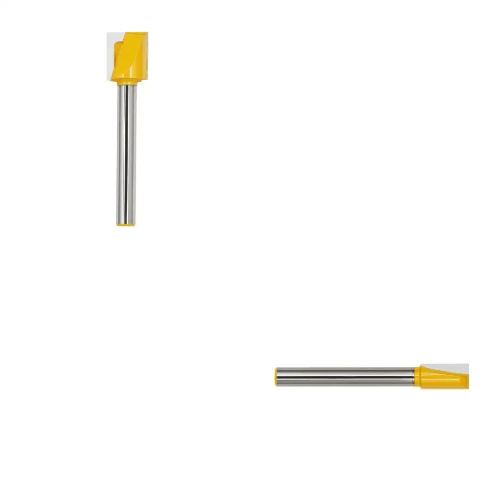 

652F 12mm Shank Carbides Tipped Router Bit Double Edges Design Extended Shank Bottom Cleaning