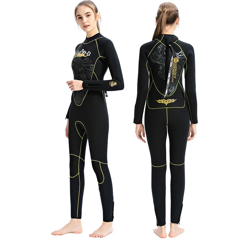 

Diving suit women's 5mm thick Sailex diving suit women's wet clothes with zipper fleece inside