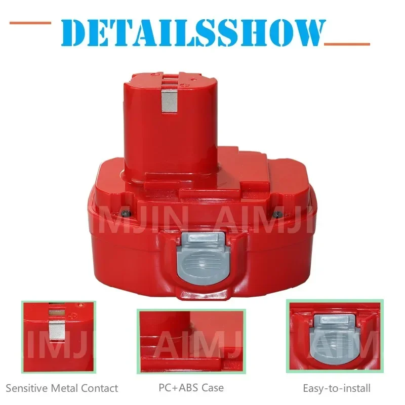 2026 لماكيتا 18 فولت 4.8/6.8/9.8/12.8AH بطارية تدريبات كهربائية لاسلكية 1822 1823 1833 1834 1835 1835F 192827-3 192829-9