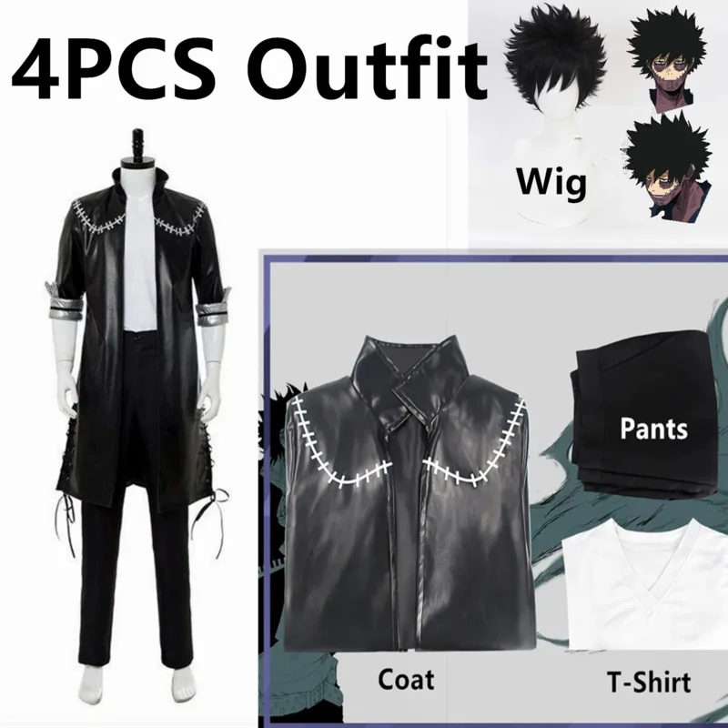 2025 NewMy Boku no Hero Academia OCHACO URARAKA Dabi Cosplay Costume Full Set Men Women Jacket Coat T Shirt AA