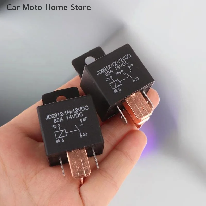

DC12V/DC24V Motorcycle Relay 80A 4/5 Pin Wired Socket with Waterproof Head Light Air Conditioner Unit Set