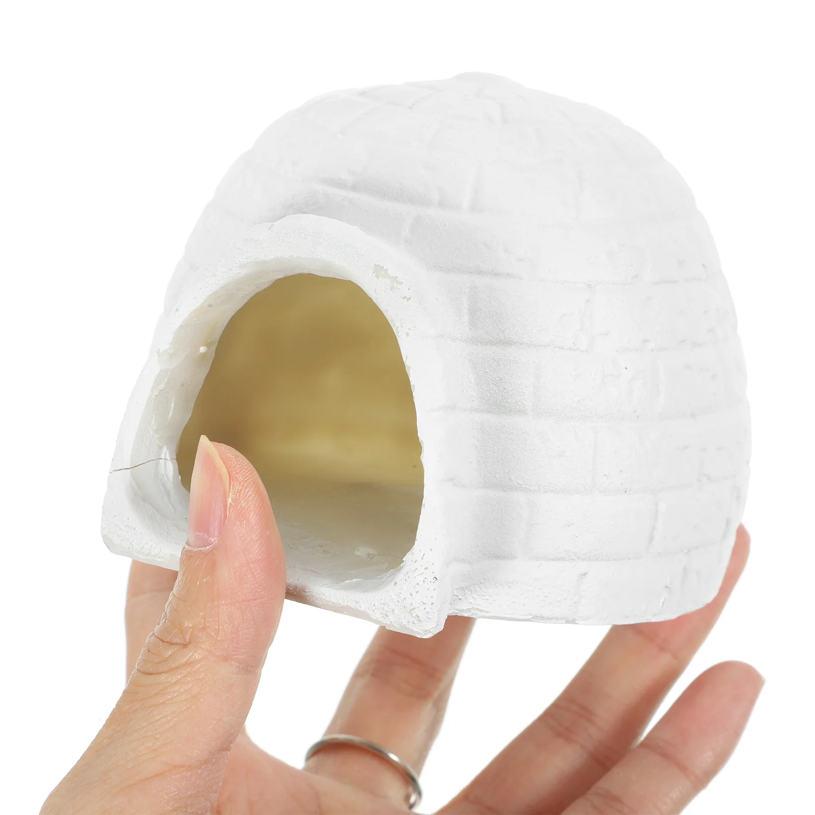 Simulated Igloo Model Ice House Models for Kids Small Toy Figurine Statue Picture Ornament Decoration Inflatable