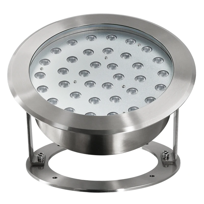 304 Stainless Steel 24V 4W RGBW 4-in-1 DMX512 Control Floating IP68 Waterproof Super Bright Dimmable Pool LED Underwater Lights