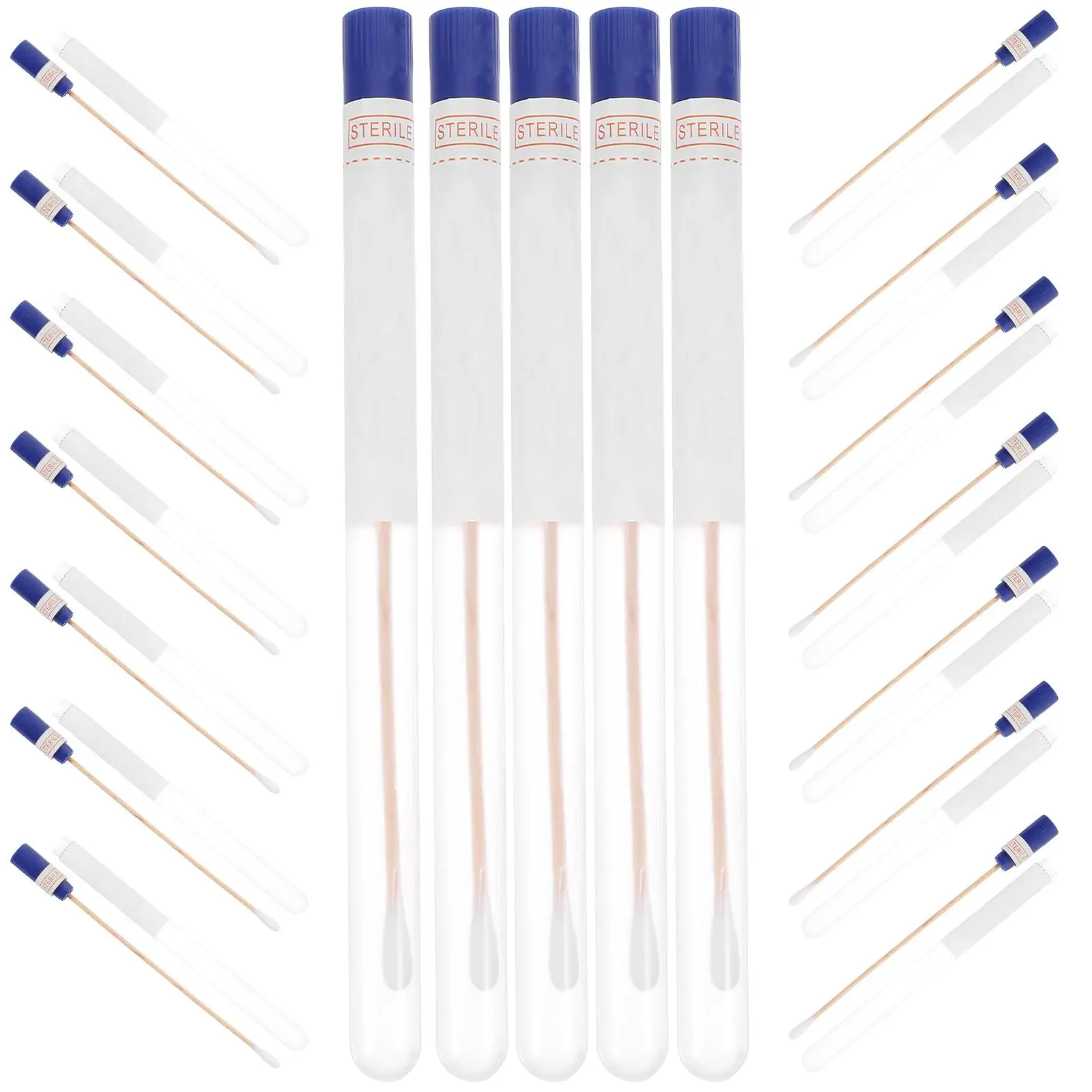 

150 Pcs Cotton Tip Swabs Single Use Sampling Sticks Disposable Specimen Collection Vaginal Testing Medical Hygiene