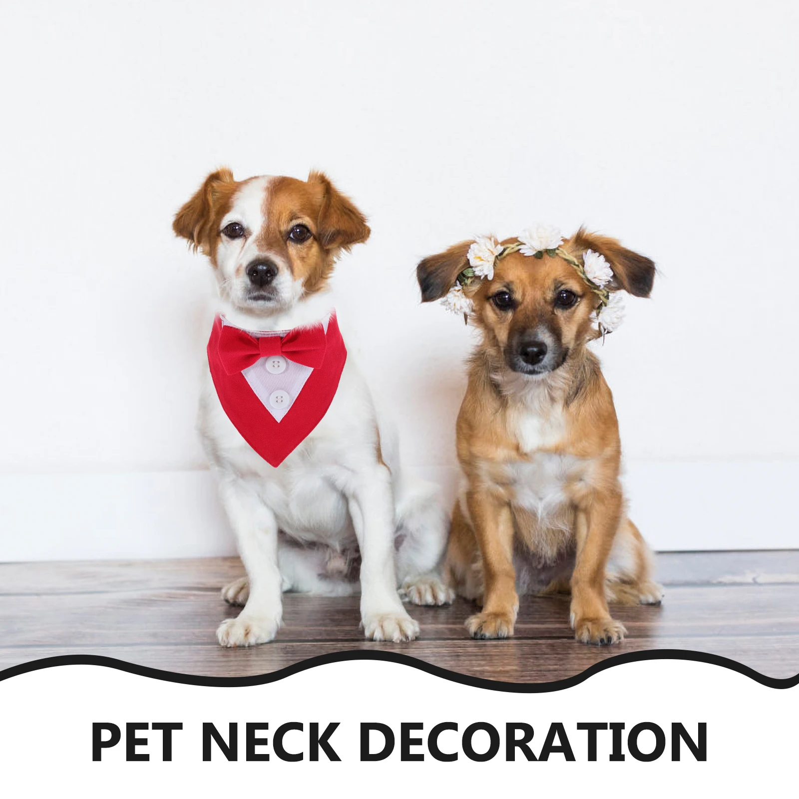 

Wedding Saliva B For Dogs Bib Collar Bow Suit Collar Scarfs Tie Polyester Pet Neckwear Medium Dogs