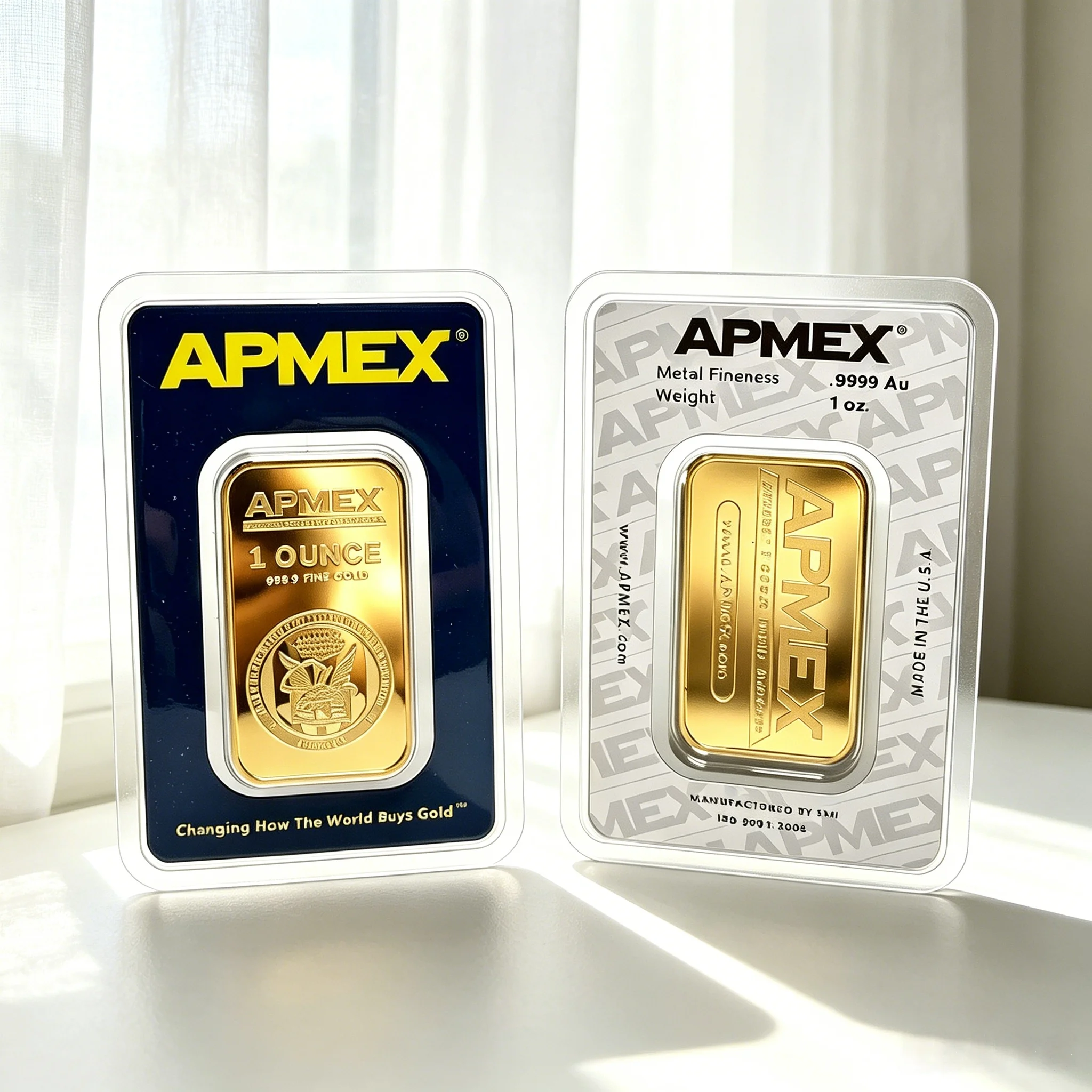 Декоративная коллекционная монета-реплика APMEX-стиля из позолоченной латуни, 1 унция, в герметичной упаковке, с имитацией драгоценного металла, подарок