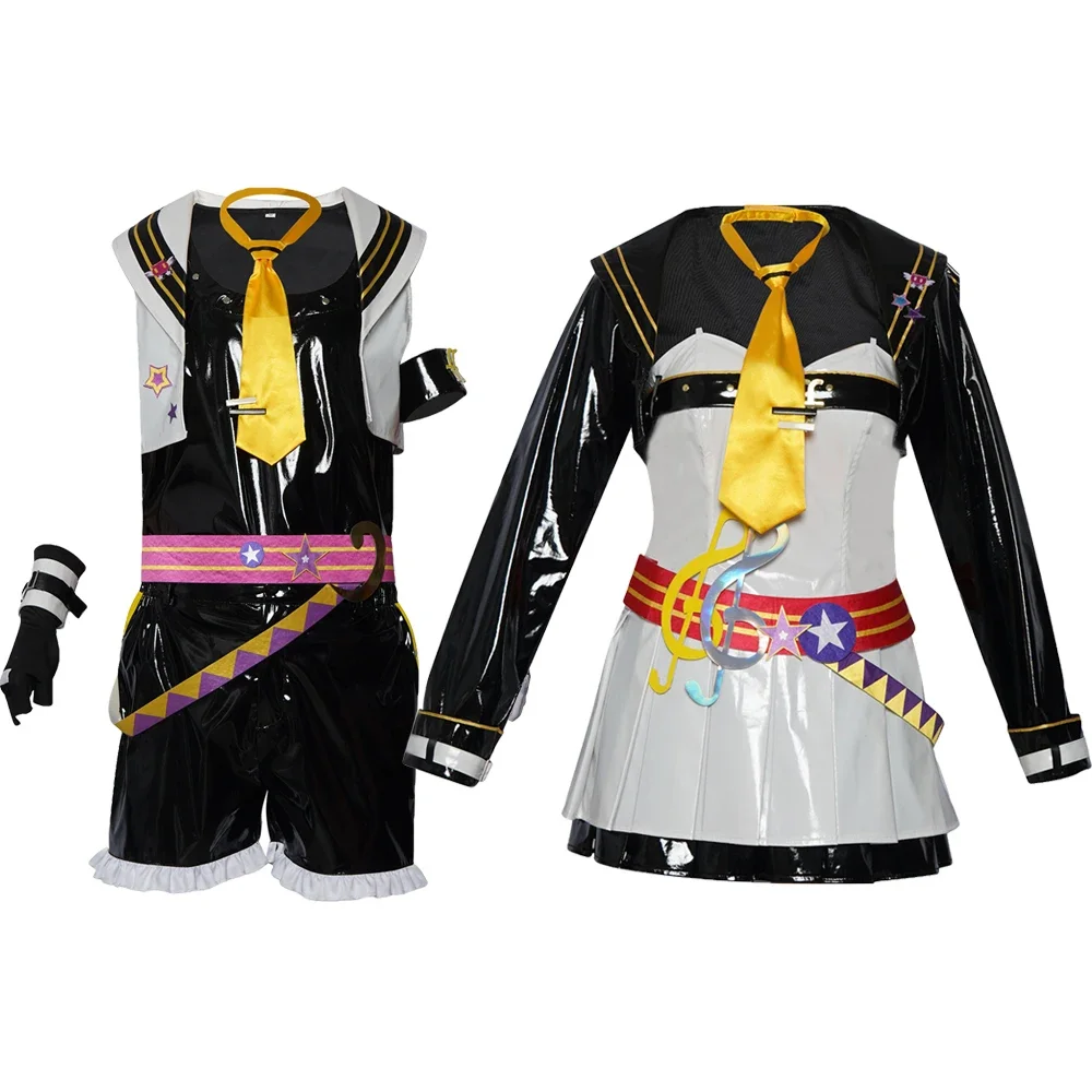 

Anime Game Muse Dash Rin Len Cosplay Costume Men Women Dress Full Set Uniform Halloween Clothes Clothes