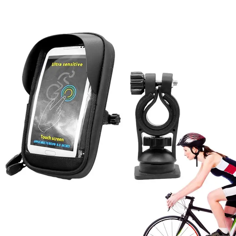 

Bike Phone Bag Waterproof Highly Transparent Pouch Multifunctional Laminate Mount Sensitive Touch Screen Bike phone Rain Cover