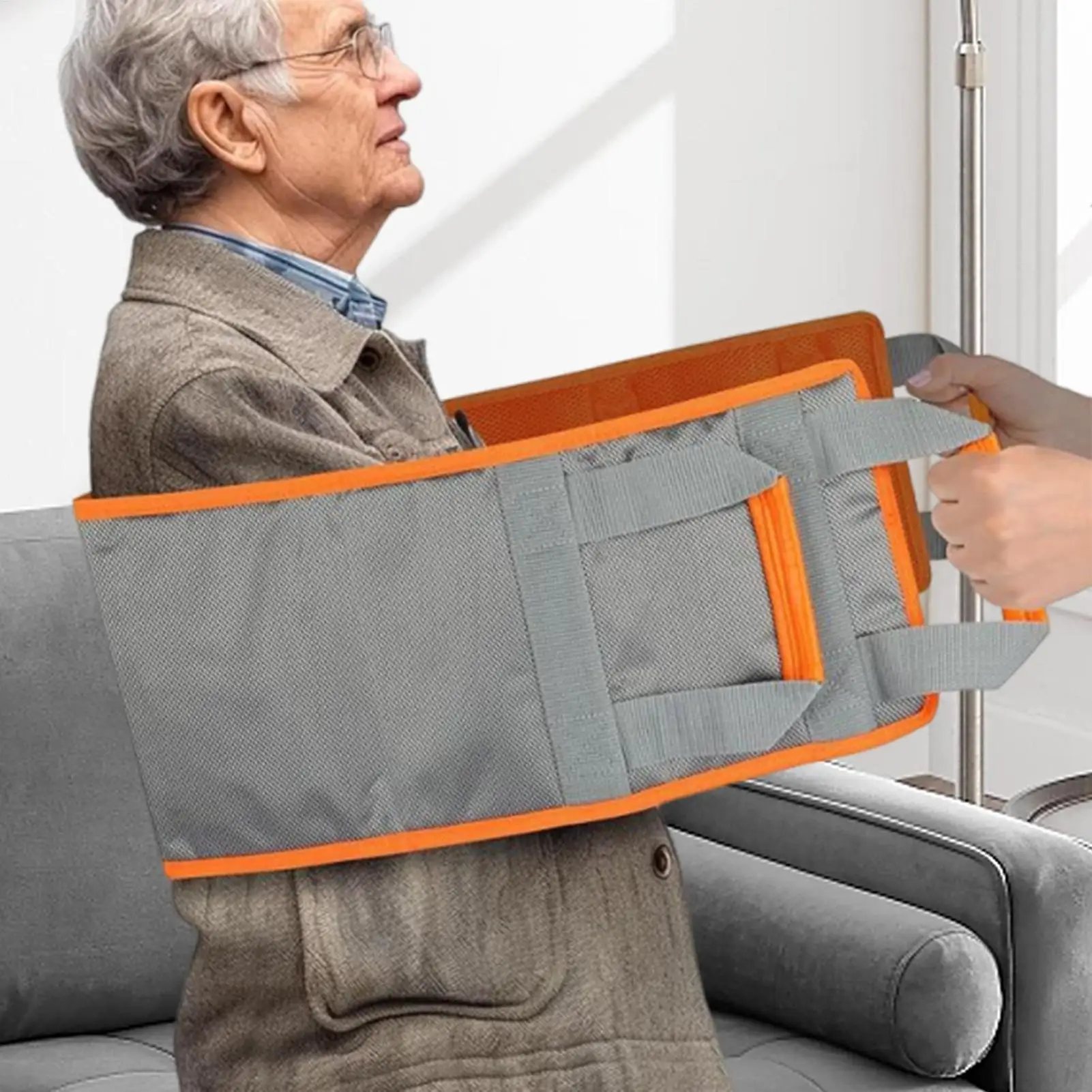 Padded Bed Senior Transfer Helper Transfer Sling For Elderly And Disabled Reusable Assistive Straps Oxford Cloth Support For