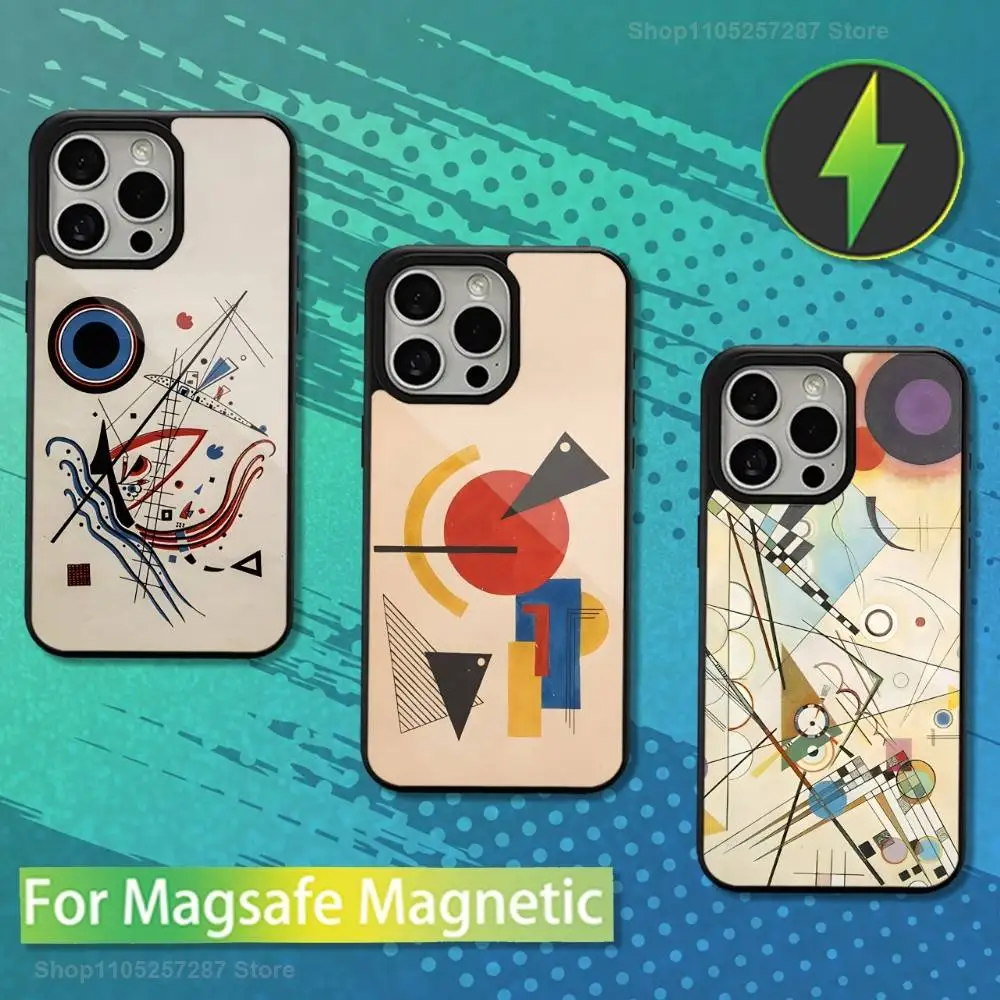 

W-Wassily K-Kandinsky Art Phone Case For iPhone 13,12,11,16,15,17,14,Pro,Max,Plus,Mini, For Magsafe,Magnetic Wireless Charging