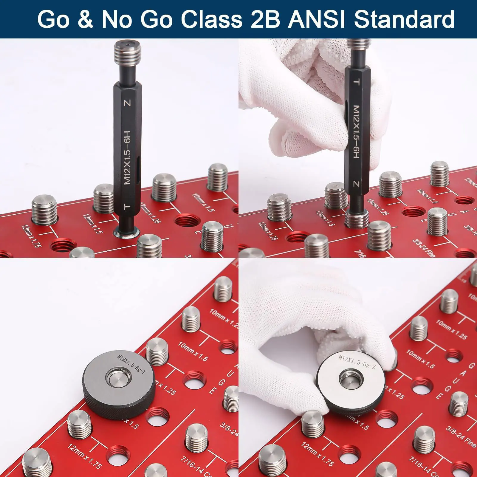 New Nut and Bolt Thread Checker Carbon Steel 28 Thread Identifier Gauge Durable Inch and Metric Screw Size and Thread Gauge