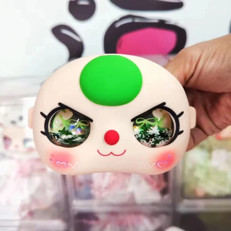 Kualitas Tinggi Untuk Boneka Seri Halloween Baby Three BB3 400% Dengan Mata Dan Cangkang Wajah Boneka, Cangkang Wajah Dengan Mata Pasir Bergerak Kejutan, Wajah Vinyl