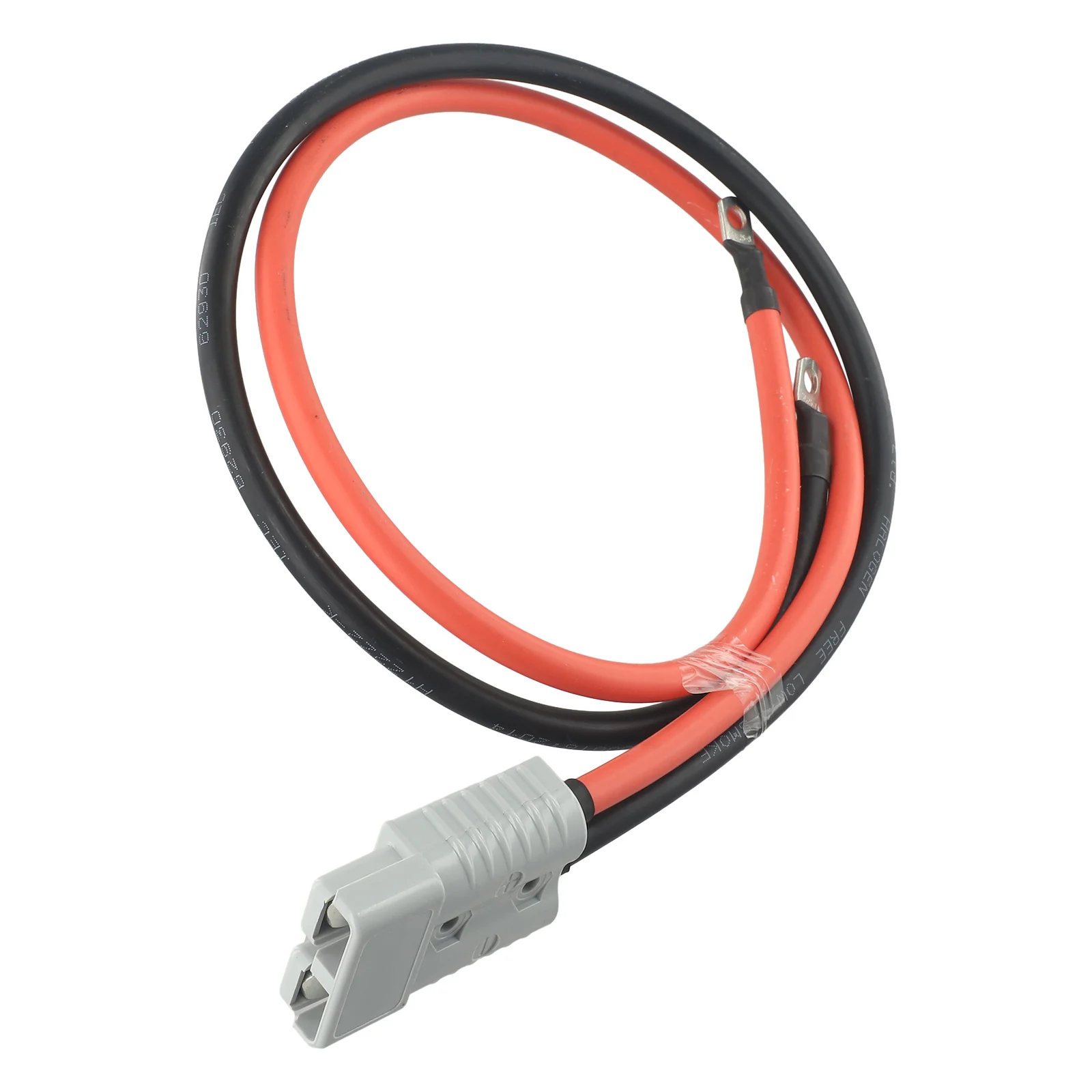 175A 4AWG Copper Cable with M8 Ring Terminals 1 Meter Length for Battery Management in Commercial Vehicles and Yachts