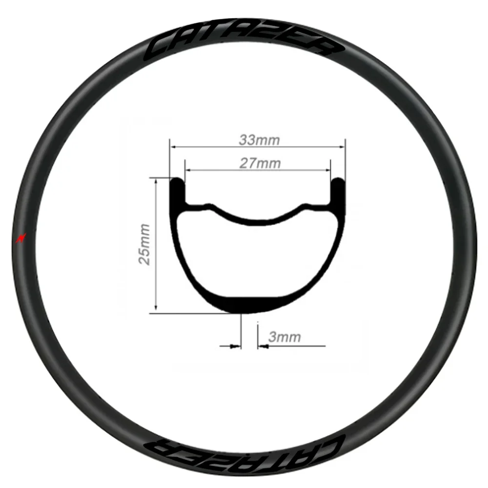 

Обод для горного велосипеда CATAZER 27.5er 29er, 33x25 мм