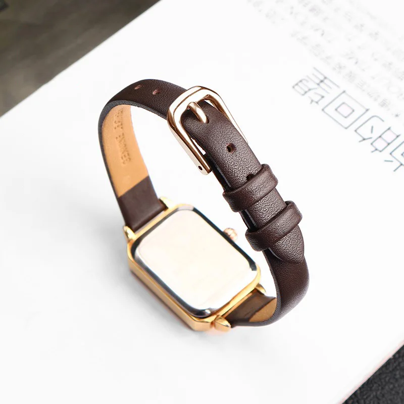 حزام من الجلد الطبيعي (استيك) ساعة للنساء ، اكسسوارات الساعات ، حزام الفرقة ، حجم صغير ، أبيض ، وردي ، أسود ، 10 مللي متر ، 12 مللي متر ، 14 مللي متر ، 16 مللي متر